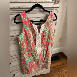 Lilly Pulitzer Pink and Green Floral Dress